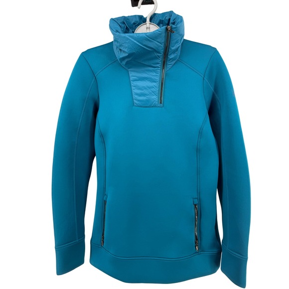 Spyder Tops - Spyder‎ Monde Zip T Neck Pullover Womens M Teal Athletic Activewear